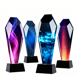 Wholesale Customized Eco-Friendly Laser Engraved High Quality Competition Crystal <b>Trophy</b> Award Blank Plaque for Business Gifts - Product Image 1