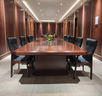 Table de réunion en bois MDF, grand format, moderne, mobilier de bureau, vestiaire