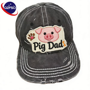 Gorra de Béisbol de 6 Paneles con Parche Bordado Personalizado QZFSO, Gorra de Papá de Algodón Lavado, Estilo Deportivo, Retro, Vintage, Unisex, de Alta Calidad OEM - Product Image 1