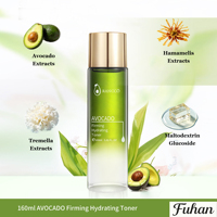 Tonique Visage Hydratant et Raffermissant Naturel Bio aux Extraits d'Avocat, de Tremella et de Hamamelis – Effet Lifting, Anti-Rides, Lissant et Adoucissant