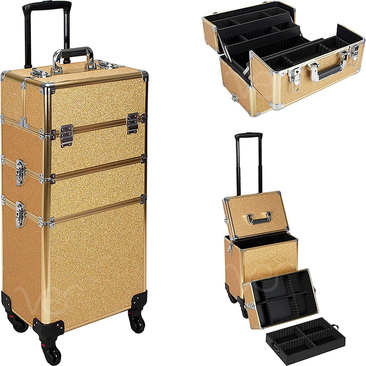 2 in 1 make up trolley case