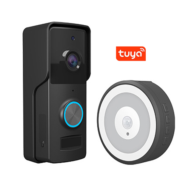 VIDEW JD-S5 WiFi Video Doorbell Camera with Tuya App Wireless Battery 1080P/2MP HD 2-Way Audio Motion Detection IP65 Waterproof