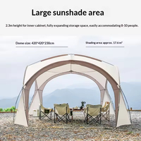 Tente dôme hémisphérique de luxe moderne Easy Set Oxford, au design camouflage, pour camping extérieur, auvent pop-up, abri solaire et moustiquaire 3000mm