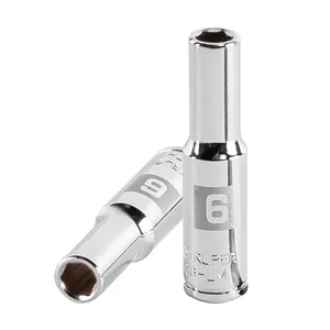 Truper 6 Unidades De Dado Largo De 6 mm Con 6 Puntas Cuadro 1/4 'Caja De Socket De Alta Calidad - Product Image 1