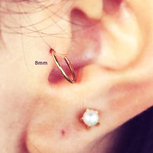 Anneaux de nez, de lèvres et d'oreilles articulés sans couture, en acier chirurgical, pour cartilage, tragus, hélix, piercing corporel - Product Image 6