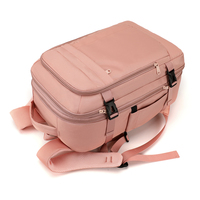 Sac à dos décontracté extensible pour ordinateur portable, poches multicouches, résistant à l'eau, avec port USB