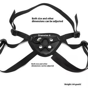 ホットセール中！サイズ調整可能なストラップオンパンツ PUレザー ファーベルト ディルドホルダー ハーネスパンティー レズビアン ゲイセックス 大人用 ボンデージギア - Product Image 3