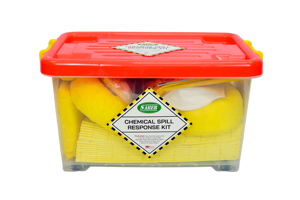 Kit de réaction aux déversements chimiques industriel SABER 30 litres avec boîte transparente, kit de réponse aux déversements chimiques haute capacité avec boîte transparente - Product Image 3