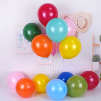 Ballon en latex rond brillant et coloré aux teintes vibrantes, décoration de fête pour les anniversaires