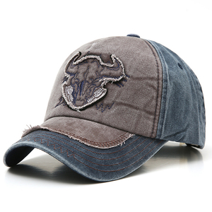 Casquette de baseball vintage à visière plate - Unisexe, tendance, pare-soleil de pêche avec motif lettres et nœuds, 100% coton, <span class=keywords><strong>boucle</strong></span> dorée cuivrée - Product Image 4