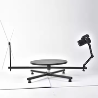Tourne-disque de photographie plate-forme de table tournante 360 photomaton Spinner curseur de caméra rotatif pour la prise de vue vidéo de produit
