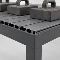 Gazebo Pergola Aluminium 4 Tiang Tahan Air 163 untuk Kolam Renang