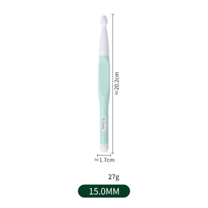 Crochet en plastique crochets 8 10 12 <span class=keywords><strong>15</strong></span> 20mm aiguilles à <span class=keywords><strong>tricoter</strong></span> couleur aléatoire maison tissage fil artisanat bricolage ménage outils à <span class=keywords><strong>tricoter</strong></span> - Product Image 6