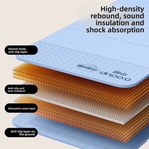 Tapis de yoga rectangulaire pliable en TPE – Portable, antidérapant, absorbant les chocs, silencieux, idéal pour dortoir, épaisseur 6 mm, 61 cm x 900-1000 g pour 30 % de réduction - Product Image 4