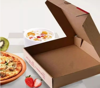 Boîte à pizza économique en carton ondulé, qualité alimentaire, anti-fuite, pour plats à emporter, idéale pour snack-bars et banquets