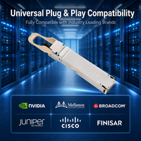 Transceptor Kexint 400G VR4 OSFP 850nm 50m MPO-12/APC de Módulo Plano para NVIDIA InfiniBand NDR y Centros de Datos de IA
