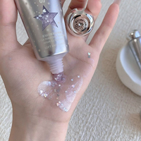 SHAQINUO Maquillage Visage Fard à paupières Paillettes Brillantes Gelée Étoile Diamant Brillant Enlumineur Gel Texture Délicate Paillettes Liquides