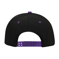 Gorra Snapback Negra de Visera Plana con Logotipo Personalizado Impreso o Bordado, Gorra de Béisbol Promocional con Protección Solar