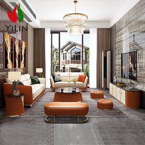 A05 تاجر الجملة صالون كاملة أون Cuir طويل الأريكة الأرائك الجلدية رخيصة 3 قطعة الاقسام طقم أريكة لغرفة المعيشة أثاث مخصص - Product Image 3