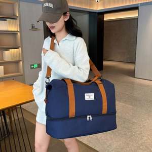 Bolsa de Deporte Impermeable Grande, Bolsa de Viaje para Gimnasio, Bolsa de Yoga con Cremallera Oxford Portátil para Mujer - Product Image 4