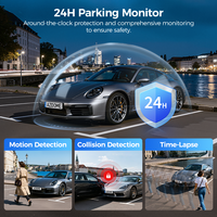 Caméra embarquée AZDOME S50 4G LTE avec surveillance à distance, caméra avant et arrière 4K, double objectif 2CH, GPS, WiFi, commande vocale intelligente
