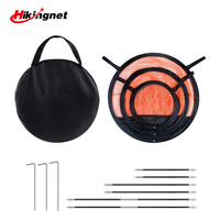 Filet de golf pliable multi-usage 3-en-1 avec sac de transport et tapis de gazon pour l'entraînement de golf en extérieur