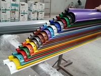 Machine à fabriquer les volets roulants en GI/PPGI/personnalisable, équipement de formage de rideaux en aluminium de 0,6 à 1,0 mm, commande PLC, moteur automatique