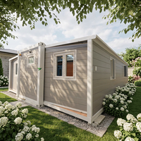 Maison conteneur extensible à double aile, prévention incendie et humidité, villa mobile pliable, design moderne, couleur personnalisable, garantie 5 ans