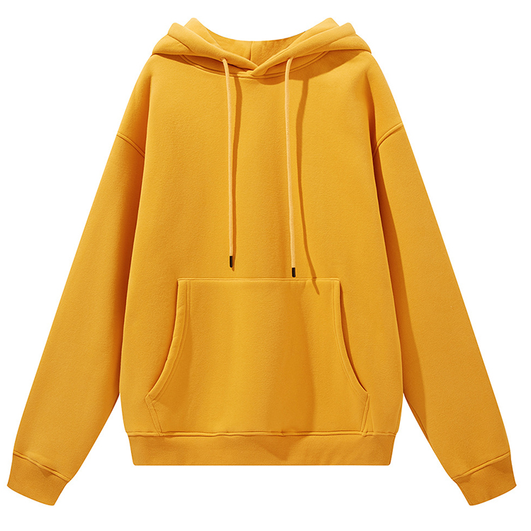 Yellow Pullovers Hoodies