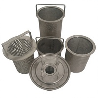 Panier cylindrique en maille métallique perforée SS316 professionnel, personnalisé, OEM, économique, avec cadre