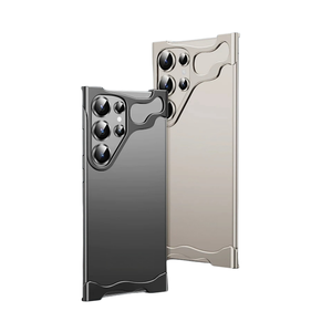 Coque de téléphone <span class=keywords><strong>nue</strong></span> sans monture en métal aluminium anti-collision avec film d'objectif pour Samsung Galaxy S23 Ultra S24 Ultra S24Plus étui pare-chocs - Product Image 1