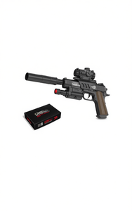 Pistolet à eau électrique G61 1911 noir avec viseur infrarouge, jouet en plastique pour enfants, pour s'amuser en plein air - Product Image 1