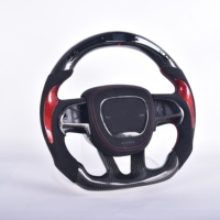 Volant en fibre de carbone pour Dodge Challenger Charger Durango SRT Hellcat Charger Super Bee Scat Pack