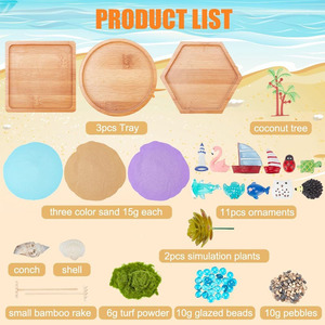 Kit de Jardin Zen Miniature Japonais, <span class=keywords><strong>Bac</strong></span> <span class=keywords><strong>à</strong></span> <span class=keywords><strong>Sable</strong></span>, Décorations, Mini Accessoires de Jardin Zen pour la Maison et le Bureau - Product Image 2
