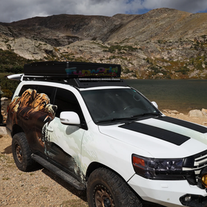 เต็นท์บนหลังคารถอลูมิเนียม3-4คนเต็นท์ด้านบนแบบแข็งด้านข้างเต็นท์กลางแจ้งเดินป่าตั้งแคมป์แบบตั้งแคมป์ - Product Image 4