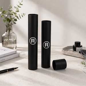 Customized Poster Kraft <b>Cardboard</b> <b>Tube</b> Black Shipping Paper <b>Tube</b> Eco Friendly Matte Clothes Towel Cylinder <b>Tube</b> Packaging Box - Product Image 3