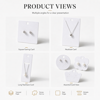Carte de présentation personnalisée pour bijoux : Carte d'emballage pour boucles d'oreilles et colliers, idéale pour les collections de bijoux