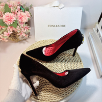 Escarpins à talons hauts en cuir verni à bout pointu, style stiletto, pour le bureau, les soirées et les événements, tailles 34 à 40