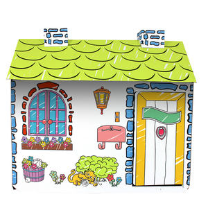 บ้านของเล่นกระดาษลูกฟูก ปราสาทกระดาษ รถไฟของเล่น บ้านกระดาษแข็ง - Product Image 1