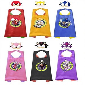 <span class=keywords><strong>Disfraz</strong></span> de Capa de Doble Capa con Diseño de Dibujos Animados de Superhéroes para Niños, XJ Cross-Border Halloween <span class=keywords><strong>Sonic</strong></span>, XINJIE, Hecho en China, de Poliéster - Product Image 1