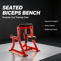 Peralatan Fitness Bodybuilding Berkualitas Tinggi Ekspor Langsung Pabrik, Bench Biceps Komersial & Rumah Tangga dengan Garansi