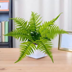 Fougère de Boston Artificielle Effet Naturel 42CM, en Plastique Durable, pour Maison, Bureau, Halloween, Pâques, Noël, Thanksgiving, Nouvel An - Product Image 4