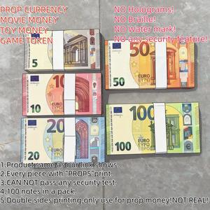 Billetes de Euro de Alta Calidad, Billetes Falsos de 5, 10, 20, 50, <span class=keywords><strong>100</strong></span>, 200, 500 <span class=keywords><strong>Euros</strong></span>, Dinero de Juguete para Fiestas, Halloween, Bodas, Navidad - Product Image 6