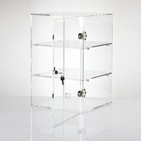 Maßgefertigte LED-beleuchtete Acryl-Vitrine & Schaukasten DIY-Tablett-Ständer für Boutiquen, Rauchwarengeschäfte, Einkaufszentren, Supermärkte und Verkaufspunkte