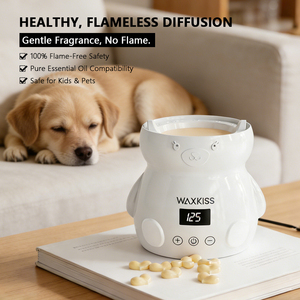 Calentador de Cera Eléctrico Adorable de Marca Privada para Ceras Aromáticas, Doble Voltaje 110V-220V para Mercados de EE. UU. y la UE con Empaque Personalizado - Product Image 3