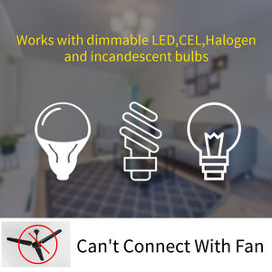 Smart Home Z-Wave Interruptor de control de iluminación de pared Polo único Inalámbrico Funciona Alexa Google Home 800 Series Smart Light Dimmer EE. UU. - Product Image 6