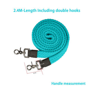 Laisse de marche multifonctionnelle personnalisée pour chevaux, cordes de longe équestres, cordes de levage équestres, laisses de marche en coton pour chevaux - Product Image 1