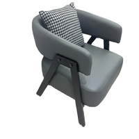 Fauteuil de détente contemporain |   Fauteuil d'appoint rembourré avec structure métallique robuste, mobilier de luxe pour salon