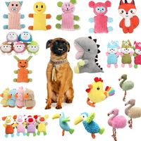 Jouets pour chiens interactifs en peluche et nylon, couleurs et logos personnalisés, nouvelle arrivée, pour nettoyer les dents, jouets à mâcher résistants et écologiques, vente en gros