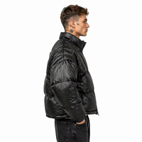 Veste d'hiver pour homme en duvet rembourré 3D avec logo personnalisé, surdimensionnée, épaisse, imperméable, respirante, réversible, streetwear